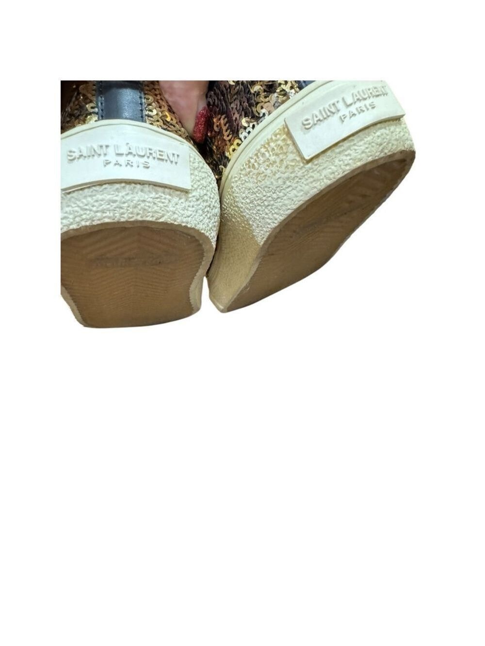 Saint Laurent Sequin Skate Sneakers in Box with COA - Picture 11 of 14